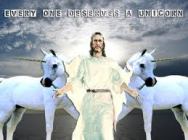 A true apology = Jesus and unicorns